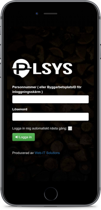 PLSYS Webbapplikation PLSYS Webbapplikation