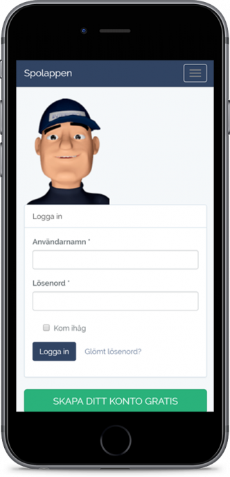 Spolappen Webbapplikation Spolappen Webbapplikation
